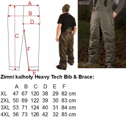 Zimní kalhoty Heavy Tech Bib & Brace